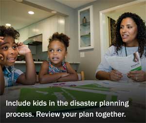Include kids in disaster planning
