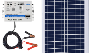 ACOPOWER 25W 12V Solar Charger Kit