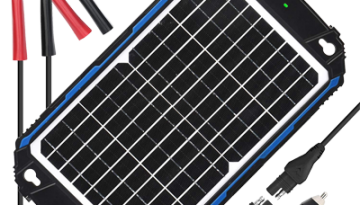 SUNER POWER Waterproof 12V Solar Battery Charger